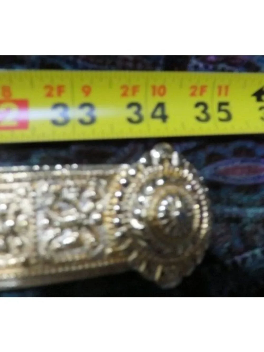 Alexis Kirk Vintage Dark Green snakeskin leather embellished adjustable belt